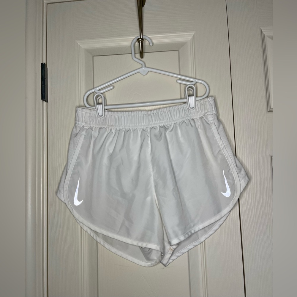 White Nike Dri-fit shorts